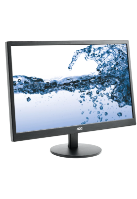 Монітор 21.5" AOC e2270Swhn, Black, WLED, TN, 1920x1080, 5 мс, 200 кд/м², 700:1, 90°/65°, VGA/HDMI, Vesa 100x100