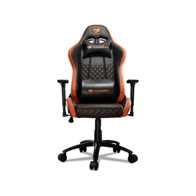 Ігрове крісло Cougar Armor PRO Black/Orange дихаюча екошкіра, сталевий каркас, чорний (Armor PRO Black/Orange)