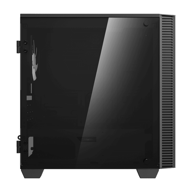 Корпус GameMax Mini Abyss Black, без БЖ, Mid Tower, Micro ATX/Mini ITX, 2хUSB 3.0, 1x120 мм LED, 403x194x415 мм, 0.6 мм, 3.6 кг (H608)