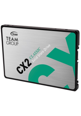 Твердотільний накопичувач 1Tb, Team CX2, SATA3, 2.5", 3D TLC, 540/490 MB/s (T253X6001T0C101)
