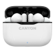 Навушники Canyon TWS-3, White, бездротові (Bluetooth), мікрофон, зарядний бокс, стереозвук, профілі HFP/HSP/AVRCP/A2DP, функція "Handsfree", 35/300 mAh (CNE-CBTHS3W)