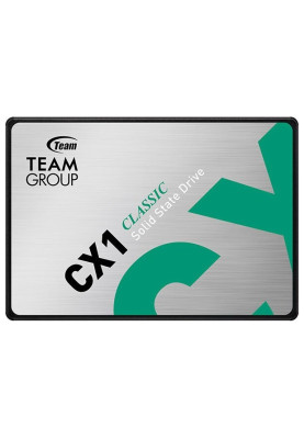 Твердотільний накопичувач 960Gb, Team CX1, SATA3, 2.5", 3D TLC, 530/470 MB/s (T253X5960G0C101)