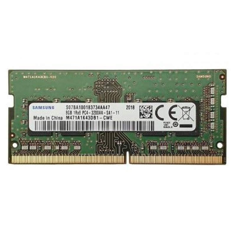 Пам'ять SO-DIMM, DDR4, 8Gb, 3200 MHz, Samsung, 1.2V, CL22