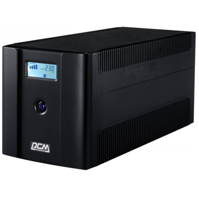 ДБЖ PowerCom RPT-1500AP LCD Schuko, 1500ВА евророзетки, Line-Interactive, 3 ступ AVR, диап 160-275В (RPT-1500AP.LCD (SCHUKO))
