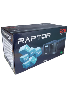 ДБЖ PowerCom RPT-1500AP LCD Schuko, 1500ВА евророзетки, Line-Interactive, 3 ступ AVR, диап 160-275В (RPT-1500AP.LCD (SCHUKO))