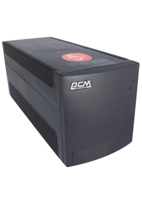 ДБЖ PowerCom RPT-2000AP LCD Schuko Black, 2000VA, 1200W,лінійно-інтерактивний, AVR, 4 розетки (Schuko), батарея 12В/9Ач x 2 шт (RPT-2000AP.LCD (SCHUKO))