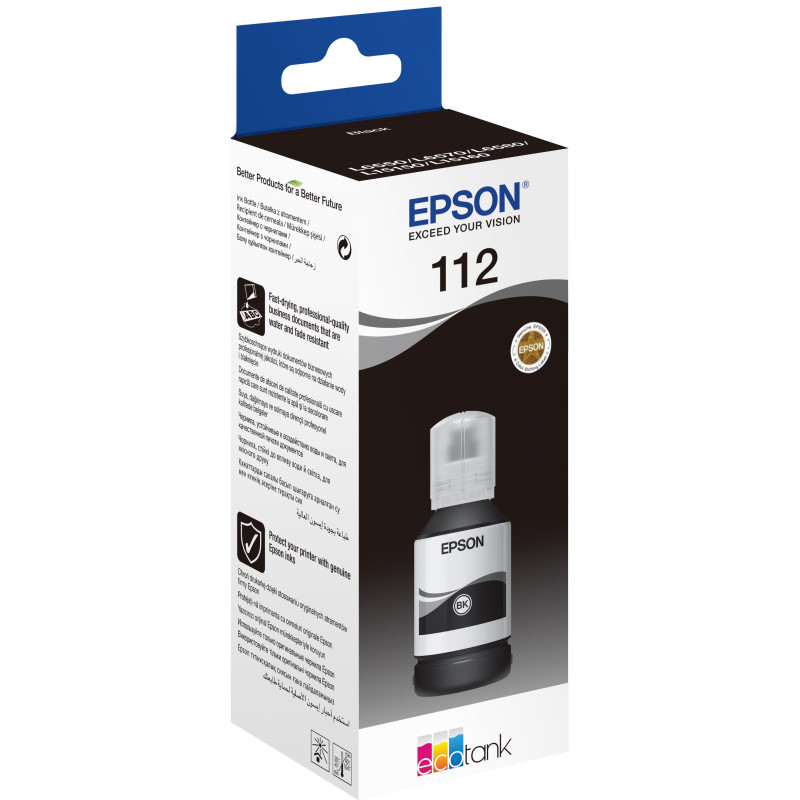Чорнило Epson 112, Black, для L15150/L15160, 127 мл (C13T06C14A)