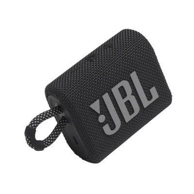 Колонка портативна 1.0 JBL Go 3 Black, 4.2 Bт, Bluetooth, живлення від акумулятора, IPX7 водонепроникна (JBLGO3BLK)
