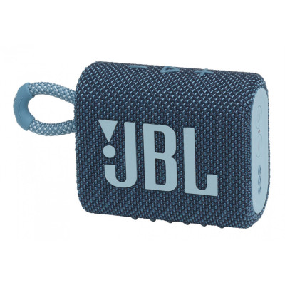 Колонка портативна 1.0 JBL Go 3 Blue, 4.2 Bт, Bluetooth, живлення від акумулятора, IPX7 водонепроникна (JBLGO3BLU)