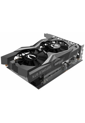 Відеокарта GeForce GTX 1650, Zotac, AMP Core, 4Gb GDDR6, 128-bit, DVI-D/HDMI/DP, 1650/12000 MHz, 6-pin (ZT-T16520J-10L)