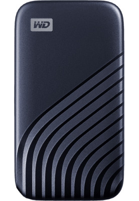 Зовнішній накопичувач SSD, 2Tb, Western Digital My Passport SSD, Dark Blue, USB 3.2, 1050/1000 MB/s (WDBAGF0020BBL-WESN)