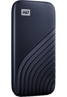 Зовнішній накопичувач SSD, 2Tb, Western Digital My Passport SSD, Dark Blue, USB 3.2, 1050/1000 MB/s (WDBAGF0020BBL-WESN)