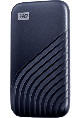 Зовнішній накопичувач SSD, 2Tb, Western Digital My Passport SSD, Dark Blue, USB 3.2, 1050/1000 MB/s (WDBAGF0020BBL-WESN)