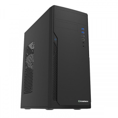 Корпус GameMax ET-211-400W-2U3 Black, 400 Вт, Midi Tower, ATX / Micro ATX / Mini ITX, 2хUSB 3.0, 2xUSB 2.0