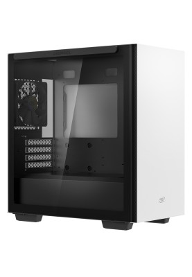 Корпус Deepcool MACUBE 110 White, Midi Tower, без БЖ, для Micro ATX/Mini ITX, 2xUSB 3.0, бічна панель із загартованого скла на магнітних кріпленнях, 1x120 мм Fan (MACUBE 110 WH)