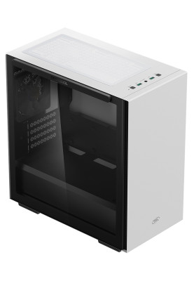 Корпус Deepcool MACUBE 110 White, Midi Tower, без БЖ, для Micro ATX/Mini ITX, 2xUSB 3.0, бічна панель із загартованого скла на магнітних кріпленнях, 1x120 мм Fan (MACUBE 110 WH)