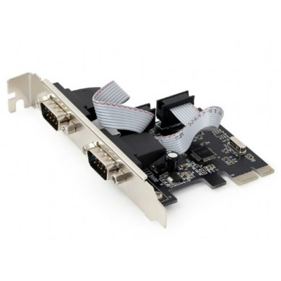 Контролер PCI-E x1 - 2 x RS232 (COM), Gembird, чіпсет WCH382, низькопрофільна планка в комплекті (SPC-22)