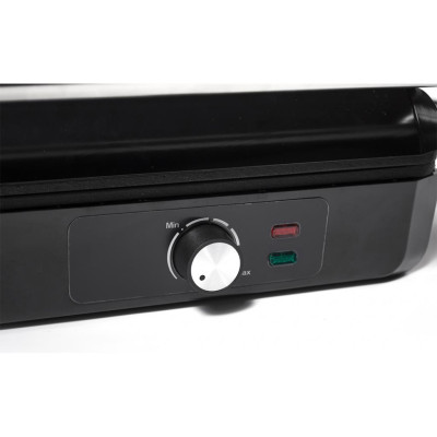 Електрогриль Holmer HCG-220 Silver, 2200W, закритий (двосторонній), піддон для жиру, управління механічне