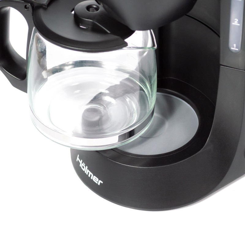 Кавоварка Holmer HCD-011 Black, 600W, крапельна, резервуар для води 600мл, пластиковий корпус