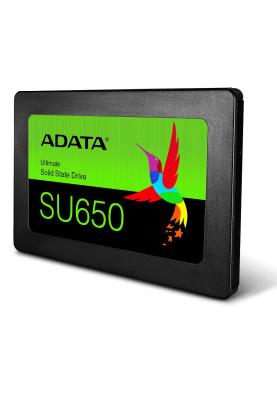 Твердотільний накопичувач 256Gb, ADATA Ultimate SU650, SATA3, 2.5", 3D TLC, 520/450 MB/s (ASU650SS-256GT-R)