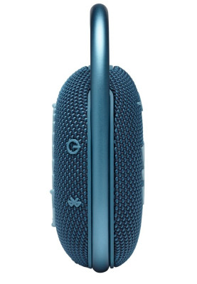 Колонка портативна 1.0 JBL Clip 4 Blue, 5B, Bluetooth, живлення від акумулятора, IP67 водонепроникна