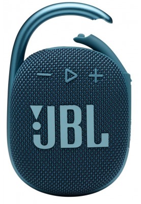 Колонка портативна 1.0 JBL Clip 4 Blue, 5B, Bluetooth, живлення від акумулятора, IP67 водонепроникна