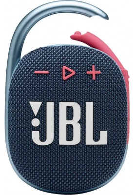 Колонка портативна 1.0 JBL Clip 4 Blue/Pink, 5B, Bluetooth, живлення від акумулятора, IP67 водонепроникна