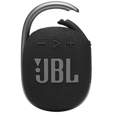 Колонка портативна 1.0 JBL Clip 4 Black, 5B, Bluetooth, живлення від акумулятора, IP67 водонепроникна