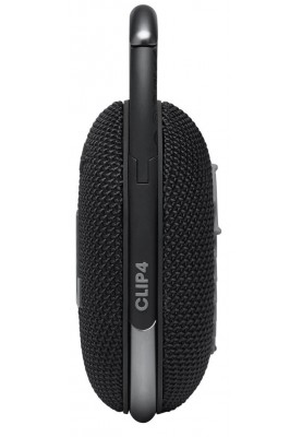 Колонка портативна 1.0 JBL Clip 4 Black, 5B, Bluetooth, живлення від акумулятора, IP67 водонепроникна