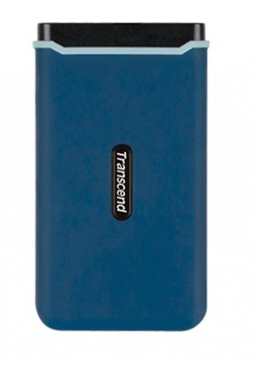 Зовнішній накопичувач SSD, 500Gb, Transcend ESD370C, Dark Blue, USB 3.1, 1050/950 MB/s, 3D TLC (TS500GESD370C)