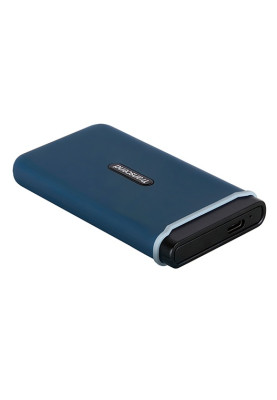 Зовнішній накопичувач SSD, 500Gb, Transcend ESD370C, Dark Blue, USB 3.1, 1050/950 MB/s, 3D TLC (TS500GESD370C)