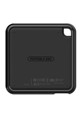 Зовнішній накопичувач SSD, 240Gb, Silicon Power PC60, Black, USB Type-C 3.2, 3D TLC, 540/500 MB/s (SP240GBPSDPC60CK)