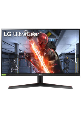 Монітор 27" LG 27GN800-B, Black, WLED, IPS 2560x1440 (16:9) 1 мс, 144 Гц, 1000:1, 350 кд/м², 178°/178°, 2xHDMI/DP, Vesa 100x100