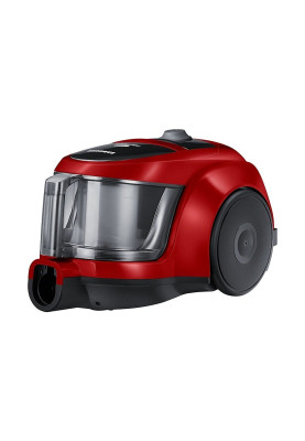 Пилосос Samsung VCC45W0S3R/UK Red, 700W, безмішковий, сухе прибирання, об'єм 1.3л, телескопічна трубка, турбощітка, насадка пів-килим, насадка 2в1