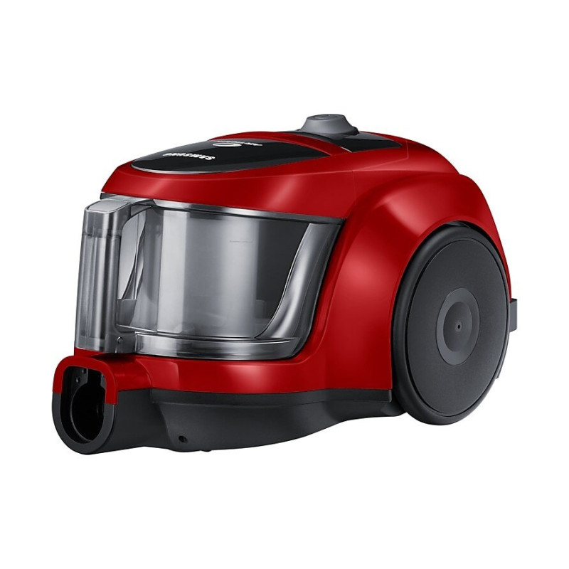 Пилосос Samsung VCC45W0S3R/UK Red, 700W, безмішковий, сухе прибирання, об'єм 1.3л, телескопічна трубка, турбощітка, насадка пів-килим, насадка 2в1