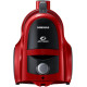 Пилосос Samsung VCC45W0S3R/UK Red, 700W, безмішковий, сухе прибирання, об'єм 1.3л, телескопічна трубка, турбощітка, насадка пів-килим, насадка 2в1
