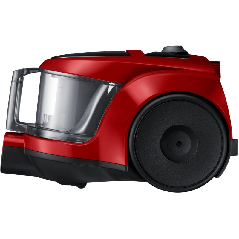 Пилосос Samsung VCC45W0S3R/UK Red, 700W, безмішковий, сухе прибирання, об'єм 1.3л, телескопічна трубка, турбощітка, насадка пів-килим, насадка 2в1