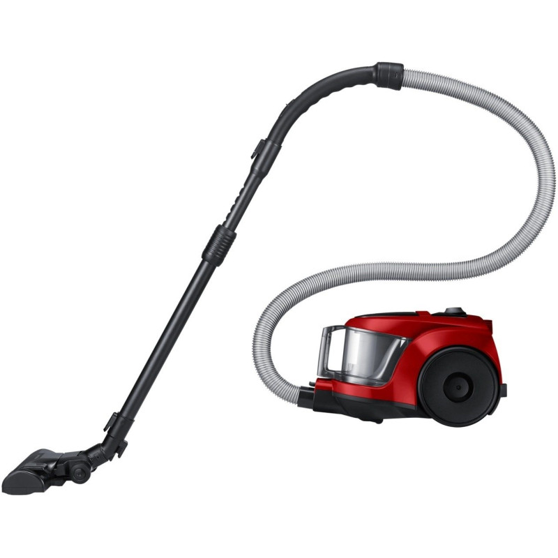 Пилосос Samsung VCC45W0S3R/UK Red, 700W, безмішковий, сухе прибирання, об'єм 1.3л, телескопічна трубка, турбощітка, насадка пів-килим, насадка 2в1