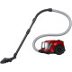 Пилосос Samsung VCC45W0S3R/UK Red, 700W, безмішковий, сухе прибирання, об'єм 1.3л, телескопічна трубка, турбощітка, насадка пів-килим, насадка 2в1