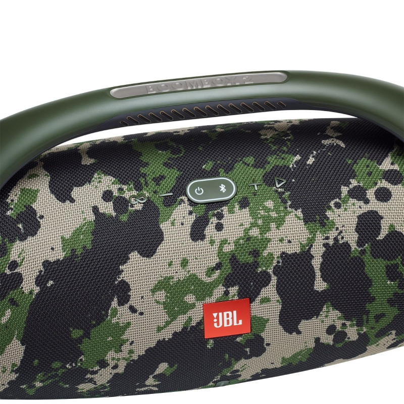 Колонка портативна 2.0 JBL Boombox 2, Squad, 2x40 Bт, Bluetooth, 10000mAh, IPX7 (JBLBOOMBOX2SQUADEU)
