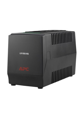 Стабілізатор APC Line-R 1500VA/750W, Black, 3 x Schuko, діапазон вхідної напруги: 184-284В, індикатори стану, захист від імпульсних перешкод та ударів блискавки, 2 кг (LS1500-RS)