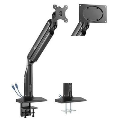 Настільне кріплення для монітора 2E Gaming, Black, для 17-43", сумісність з VESA 75x75 мм та 100x100 мм (2E-1MCBUSB)