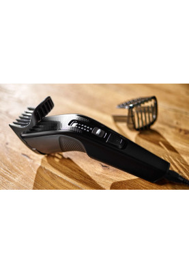 Машинка для стрижки Philips HC3510/15 Black, живлення мережа, для волосся, для бороди, 2 насадки, 13 установок довжини