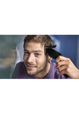 Машинка для стрижки Philips HC3510/15 Black, живлення мережа, для волосся, для бороди, 2 насадки, 13 установок довжини