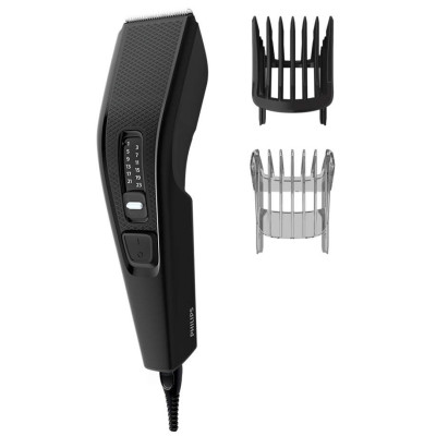 Машинка для стрижки Philips HC3510/15 Black, живлення мережа, для волосся, для бороди, 2 насадки, 13 установок довжини
