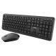 Комплект бездротовий Canyon SET-W20 Black, клавіатура (104 клавіші, тихі перемикачі, 13 мультимедіа-функцій) + миша (оптична, 1200 dpi) (CNS-HSETW02-RU)