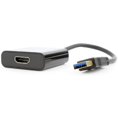 Адаптер USB 3.0 (M)-HDMI (F), Cablexpert, Black, 15 см (A-USB3-HDMI-02) Адаптер USB 3.0 (M)-HDMI (F), Cablexpert, Black, 15 см (A-USB3-HDMI-02)