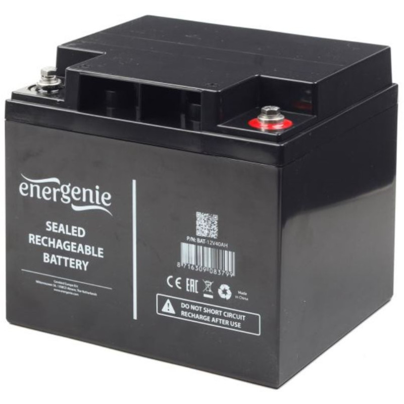 Батарея для ДБЖ 12В 40Aч EnerGenie BAT-12V40AH, ШхДхВ 197x176x166 (BAT-12V40AH)