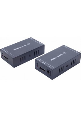Подовжувач HDMI по "крученій парі", до 60 м, Black, V1.3, Cablexpert, з БЖ (DEX-HDMI-02)