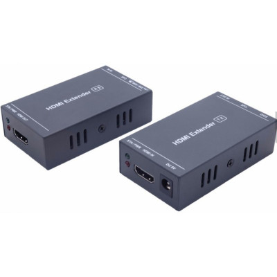 Подовжувач HDMI по "крученій парі", до 60 м, Black, V1.3, Cablexpert, з БЖ (DEX-HDMI-02)